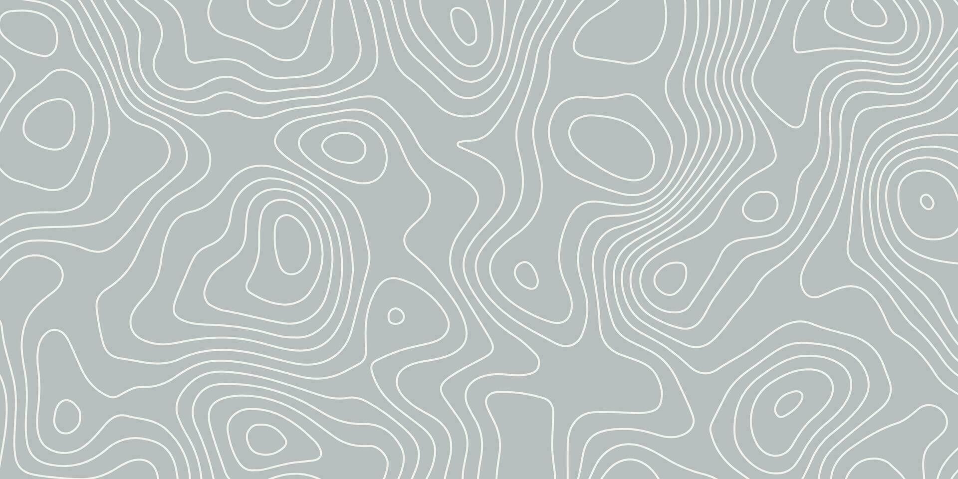 Light Topographic Background. Seamless Pattern with Lines vector