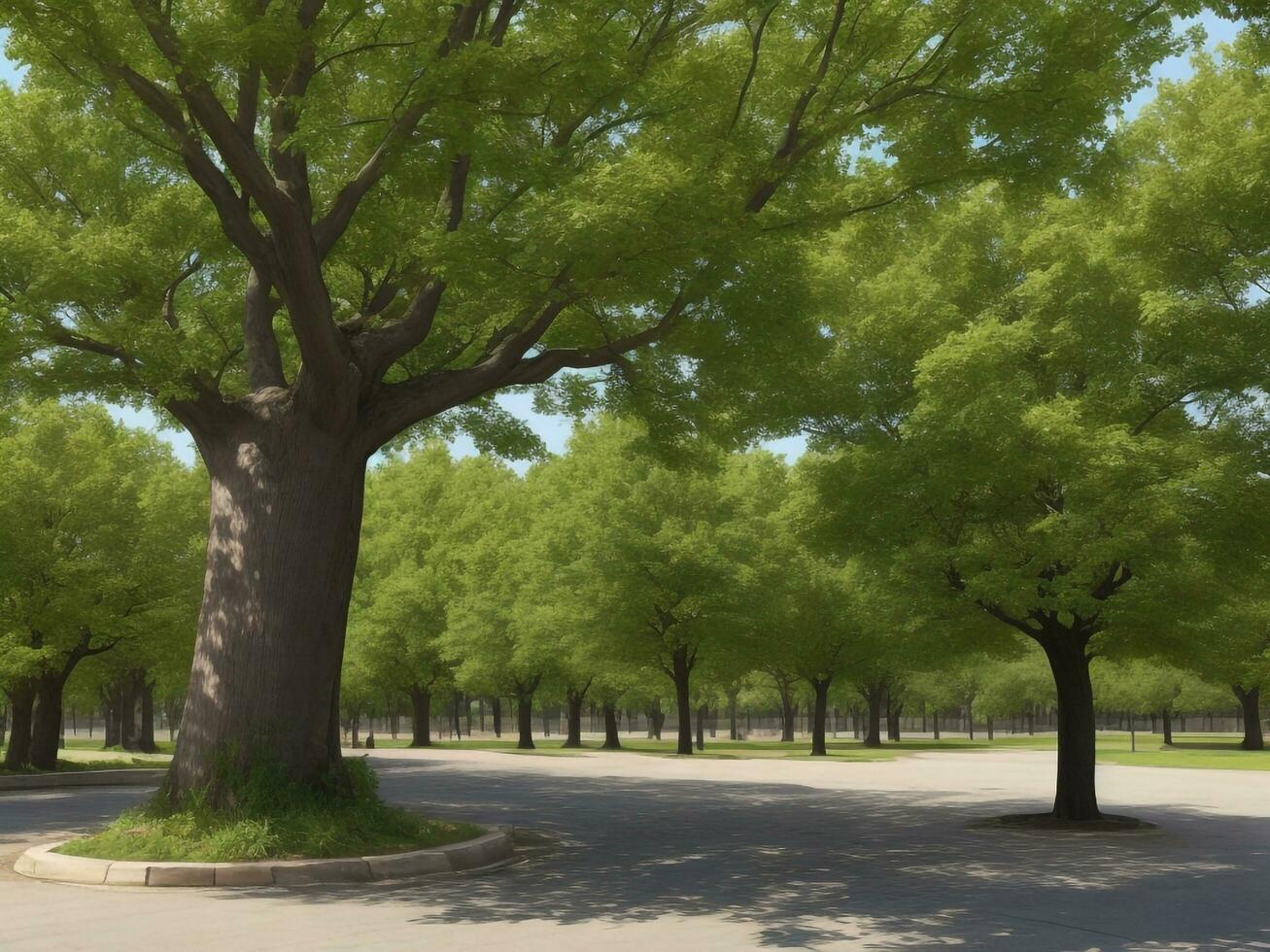 tree beautiful close up image ai generated photo