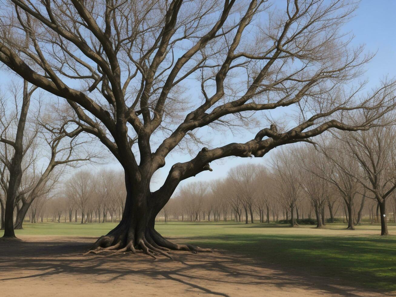 árbol hermosa cerca arriba imagen ai generado foto