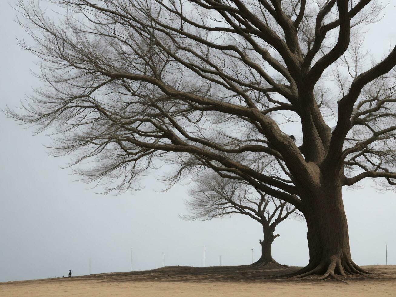 tree beautiful close up image ai generated photo