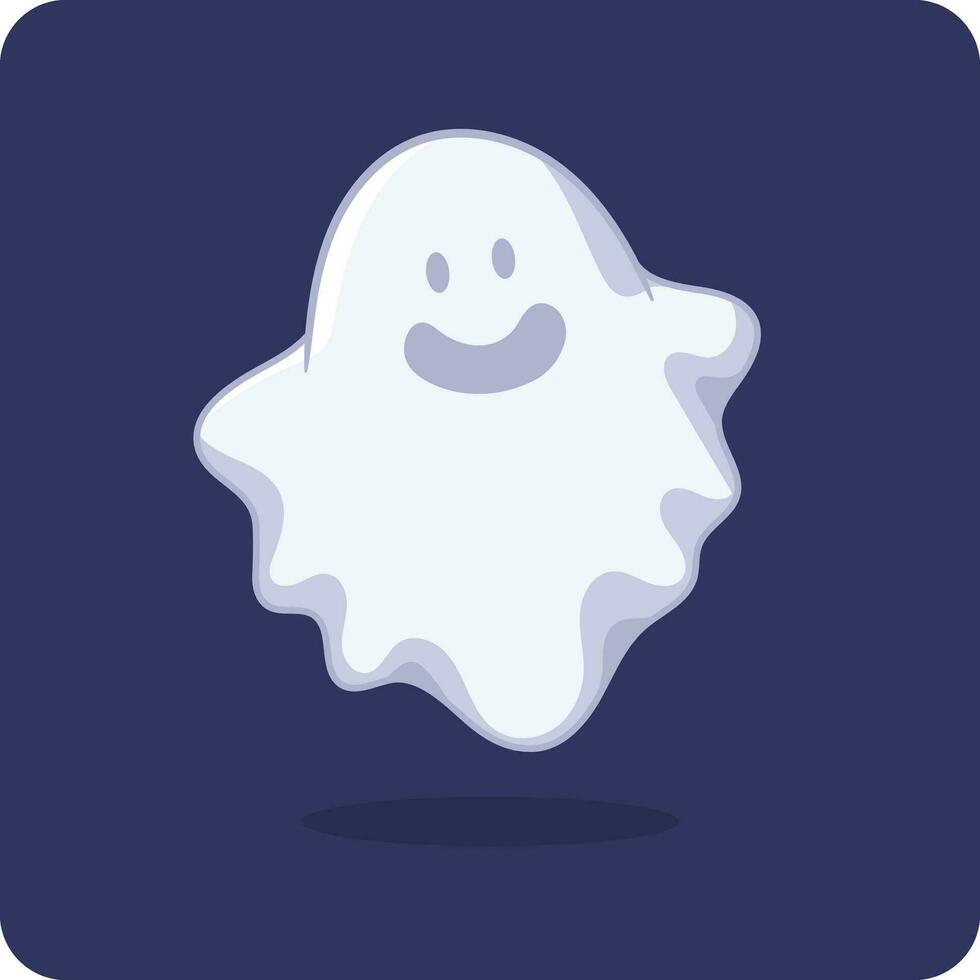 Halloween ghost, flat scary ghostly monsters, cute ghost icon, Cute cartoon spooky character, halloween decoration. vector