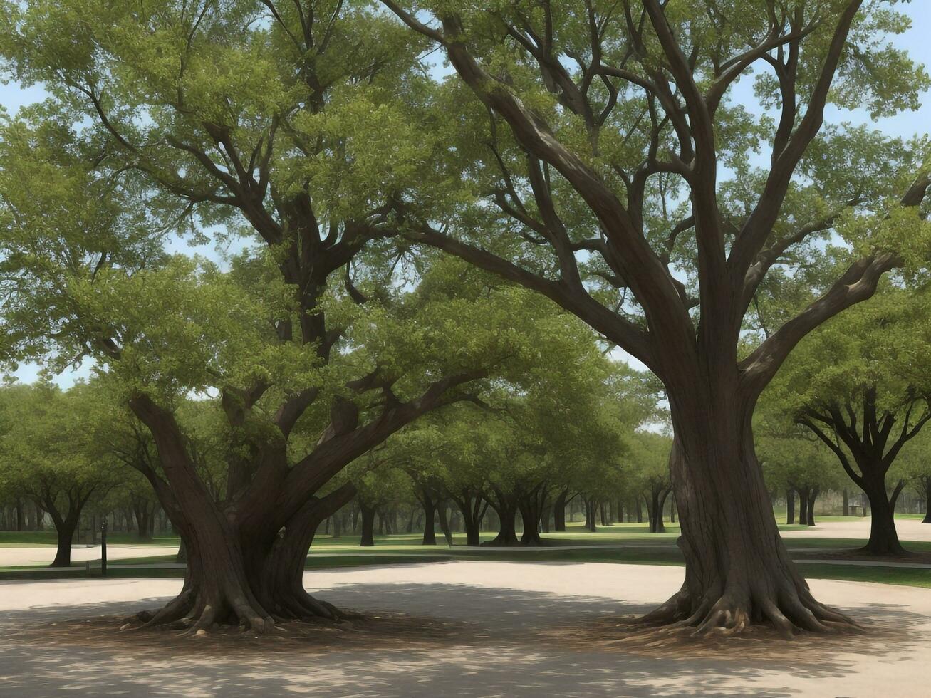 árbol hermosa cerca arriba imagen ai generado foto