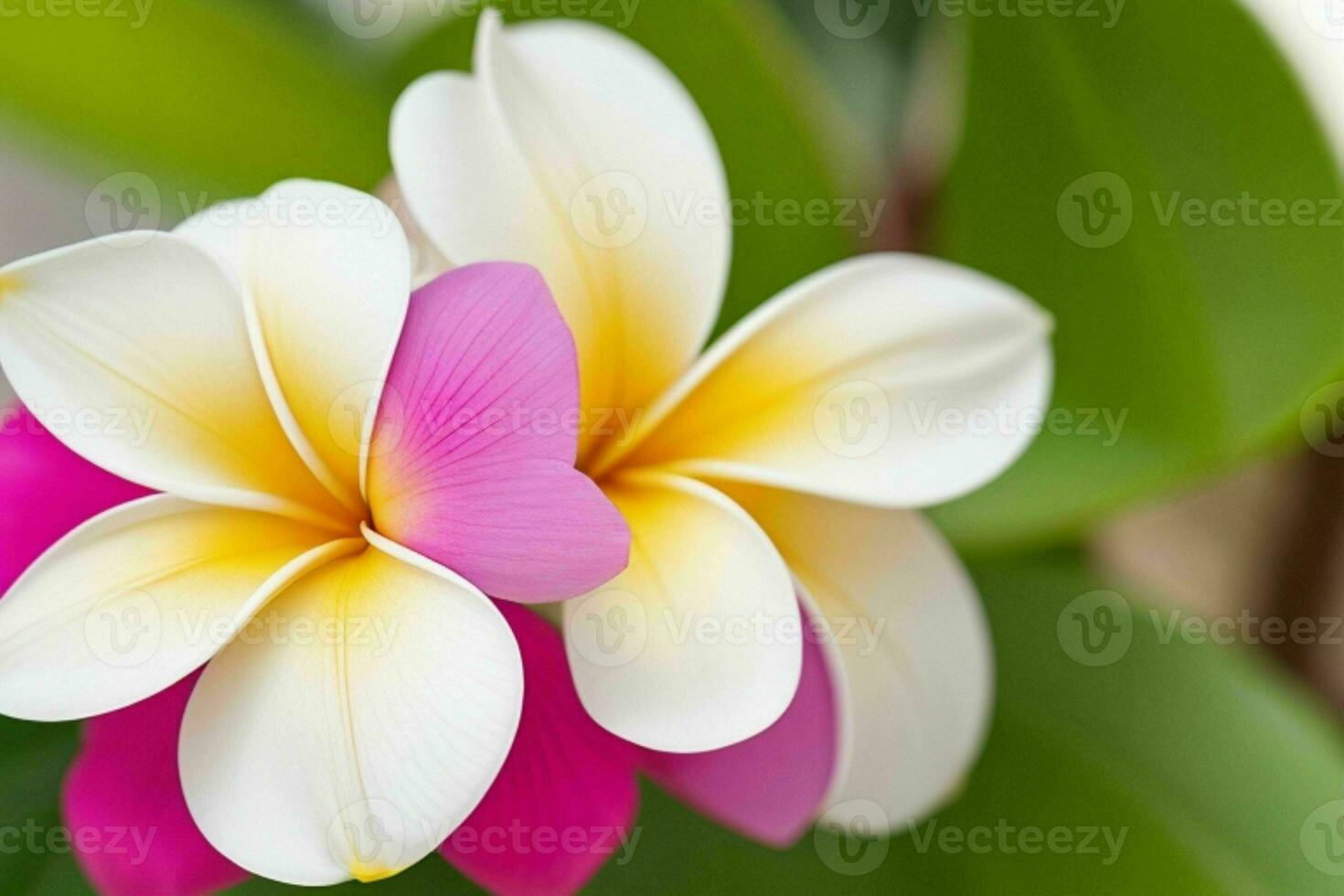 plumeria flower. background. AI Generative Pro Photo