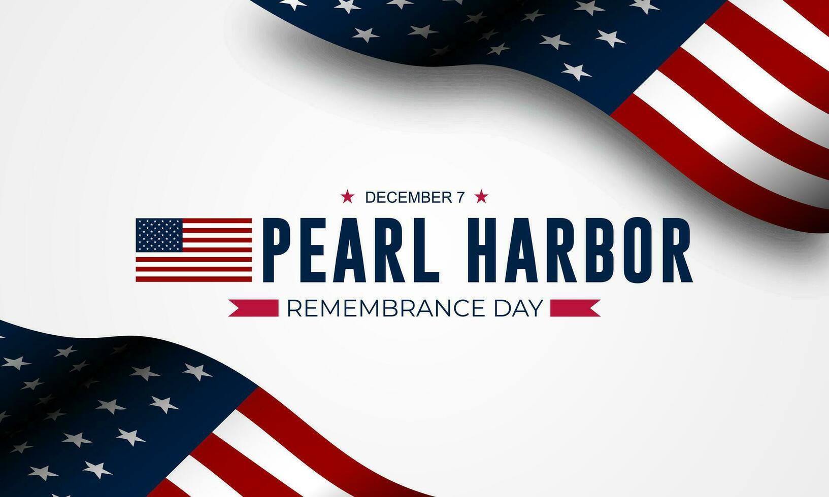 National Pearl Harbor Remembrance Day December 7 background Vector Illustration