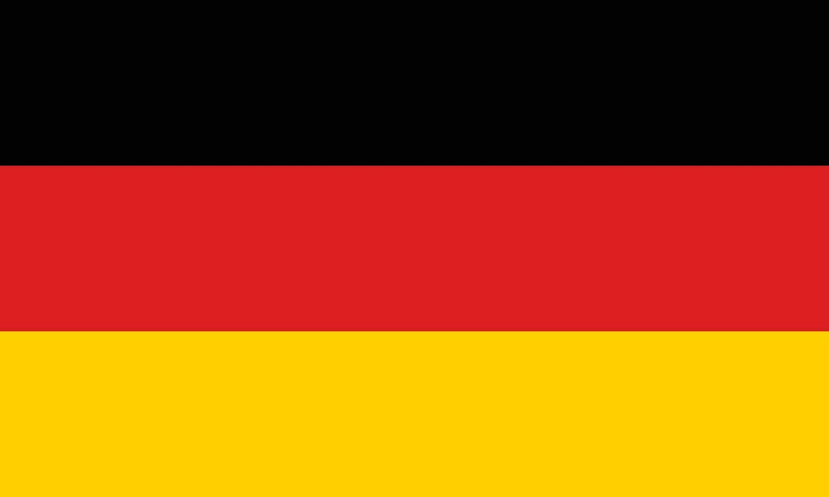 Alemania bandera vector ilustración con oficial colores y preciso proporción