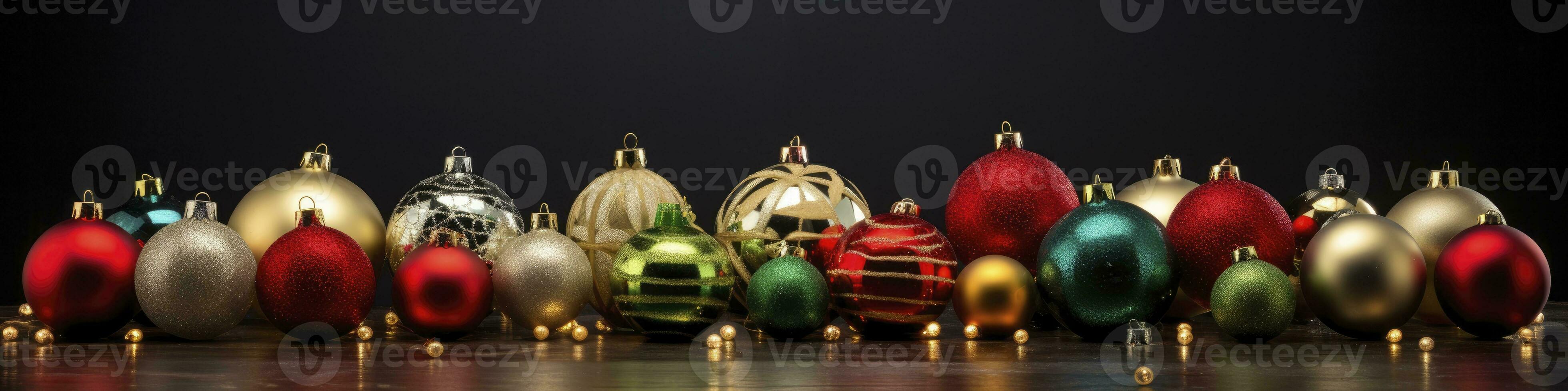 photo of Ornaments Christmas wallpaper, AI Generated.