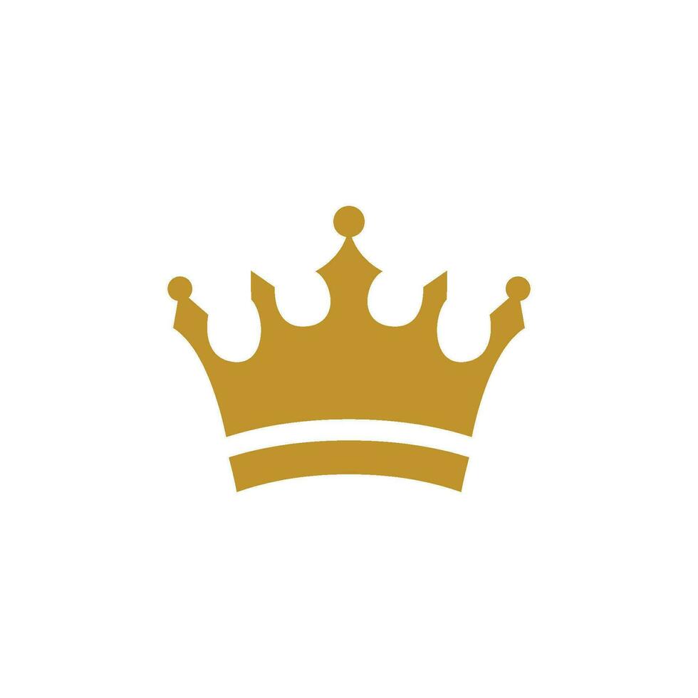 icono de vector de plantilla de logotipo de corona