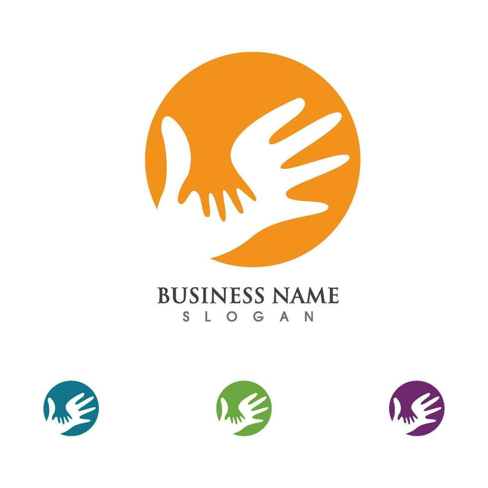 Hand Care icon Template vector