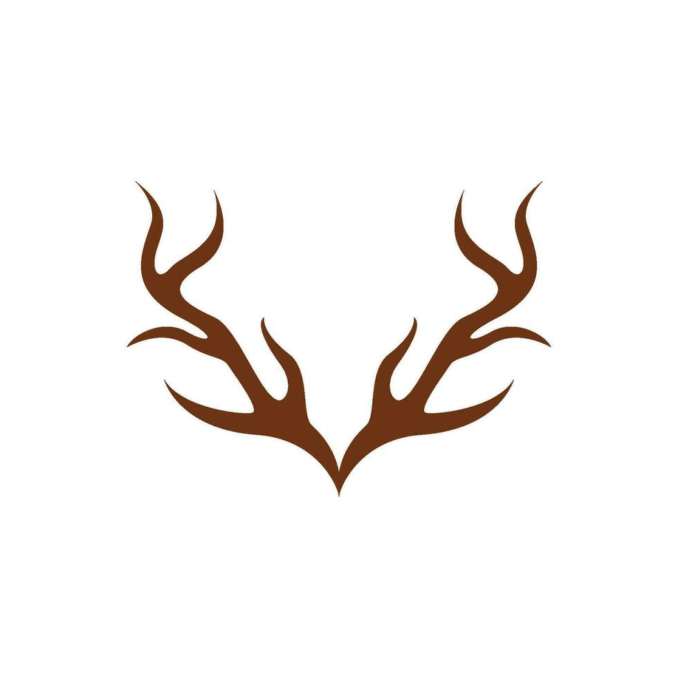diseño de ilustración de icono de vector de ciervo