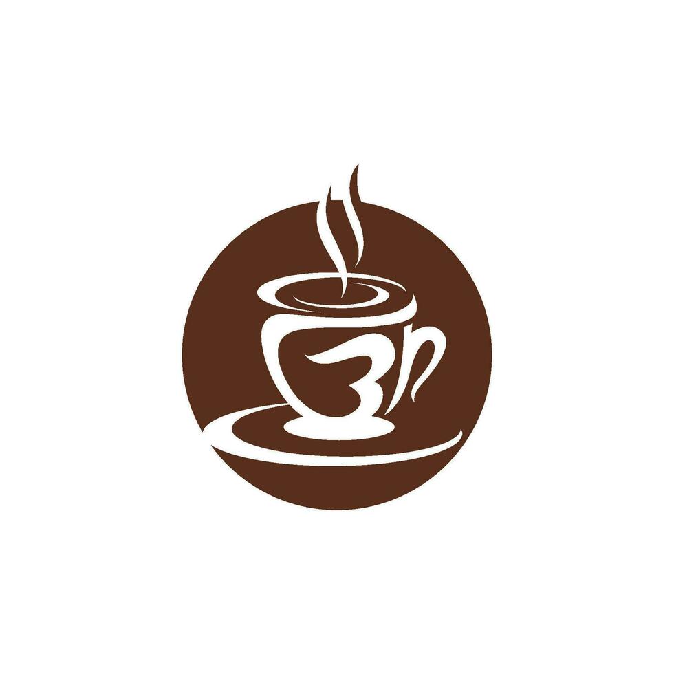 Coffee cup Logo Template vector