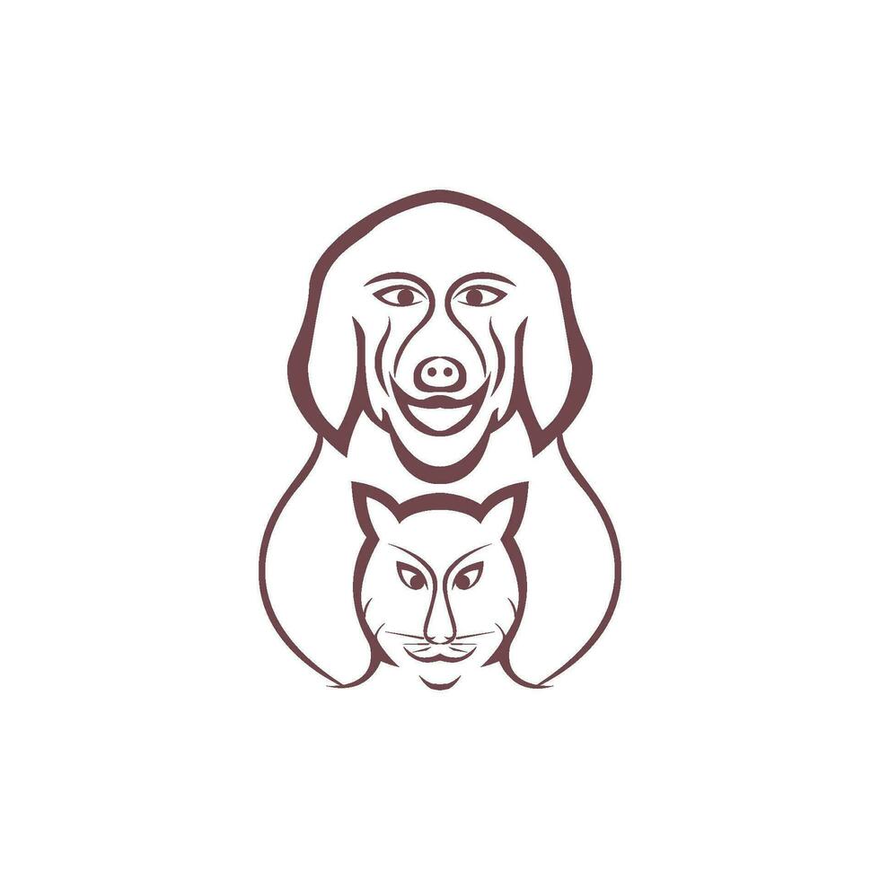 Ilustración de vector de diseño de logotipo de pata