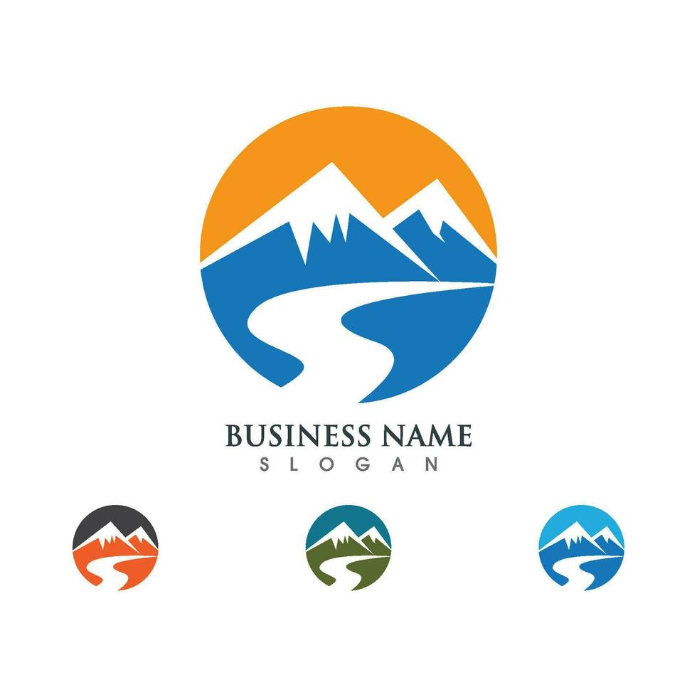 Mountain icon Logo vector
