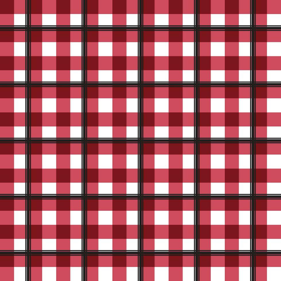 Seamless check plaid pattern background. Christmas decorating theme. vector