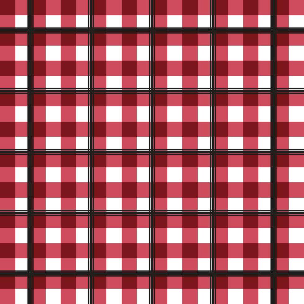 Seamless check plaid pattern background. Christmas decorating theme. vector