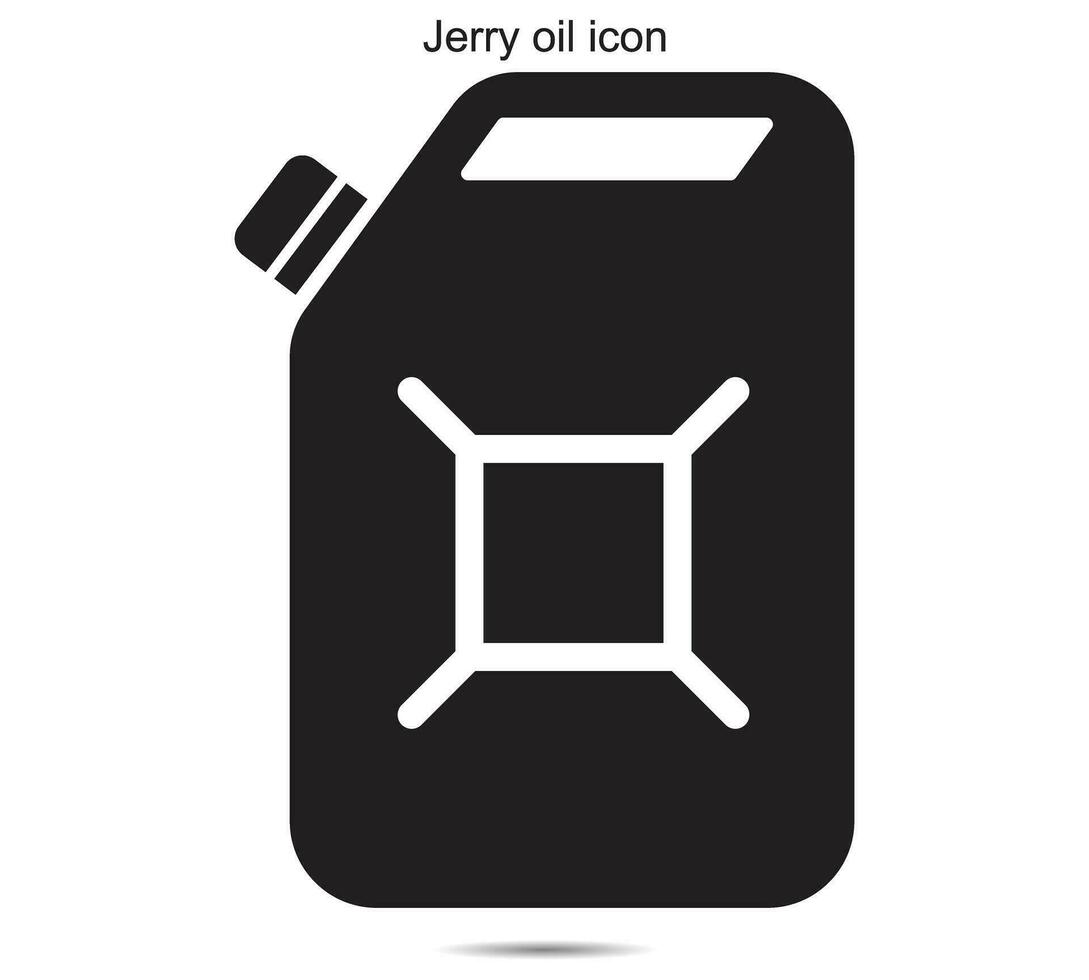 Jerry oil icon vector