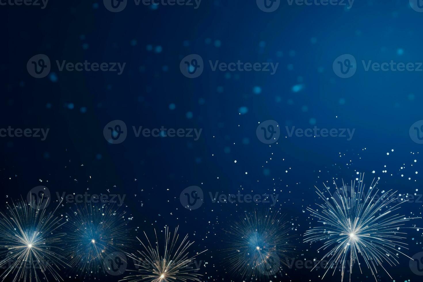 Close ups of sparkling New Years Eve firework displays background with empty space for text photo
