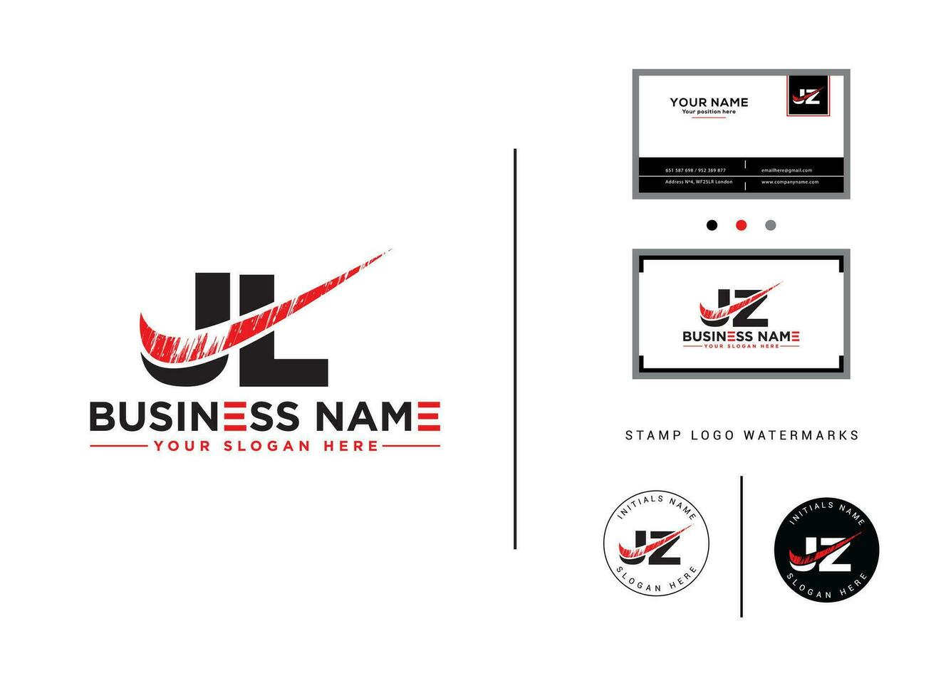 Creative Jl Luxury Brush Logo, New Letter JL Business Logo For Your Brand vector