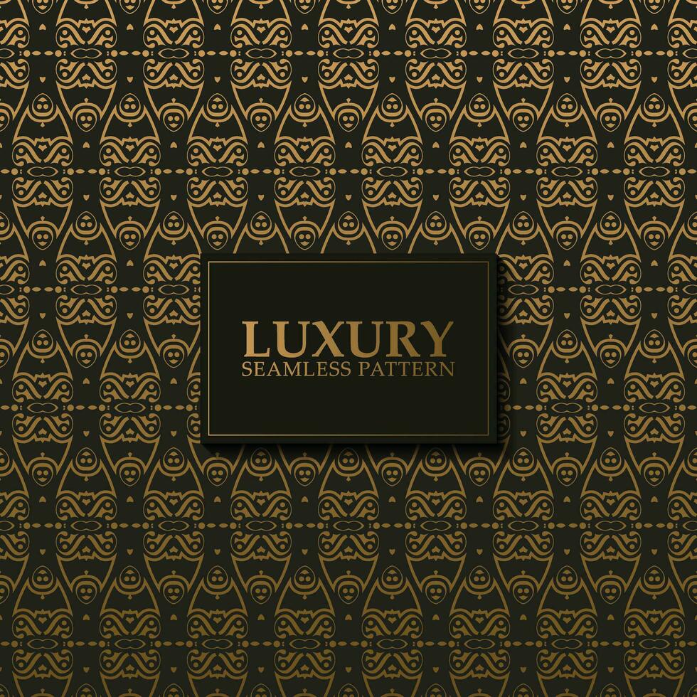 luxury dark seamless pattern background vector