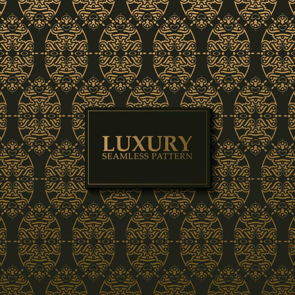luxury dark seamless pattern background vector