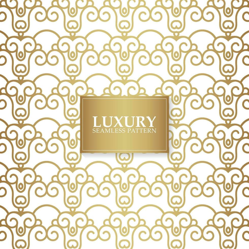 elegant gold abstract line pattern vector