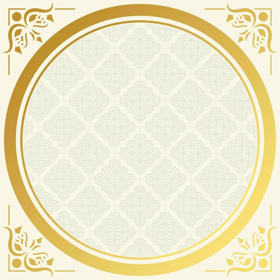 Blank background of luxurious gold ornaments vector