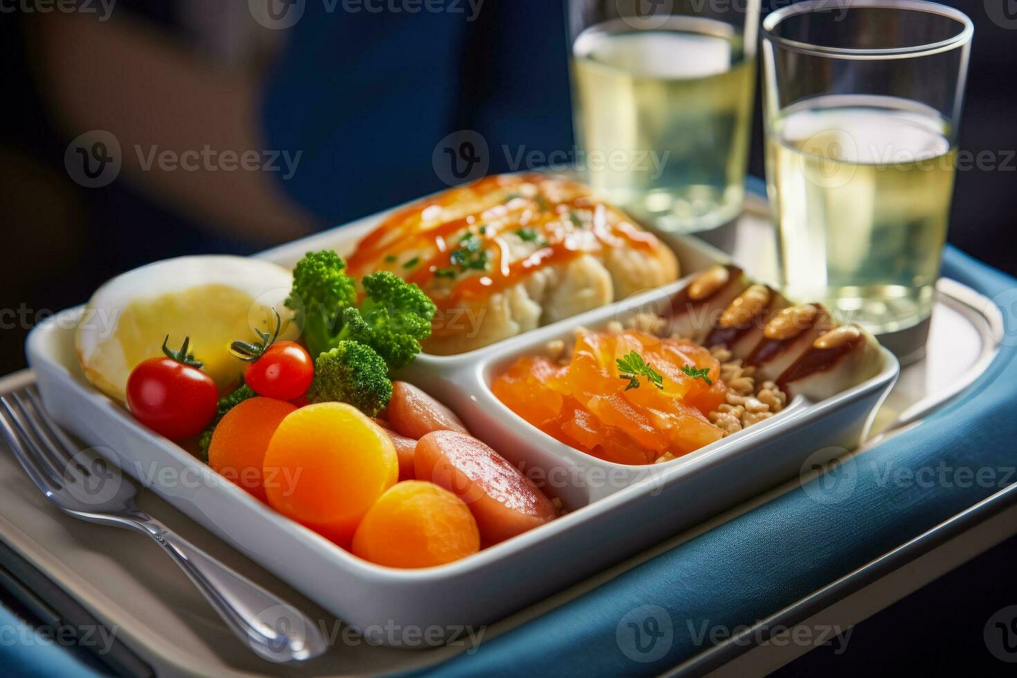 cerca arriba de aerolínea comida presentación foto