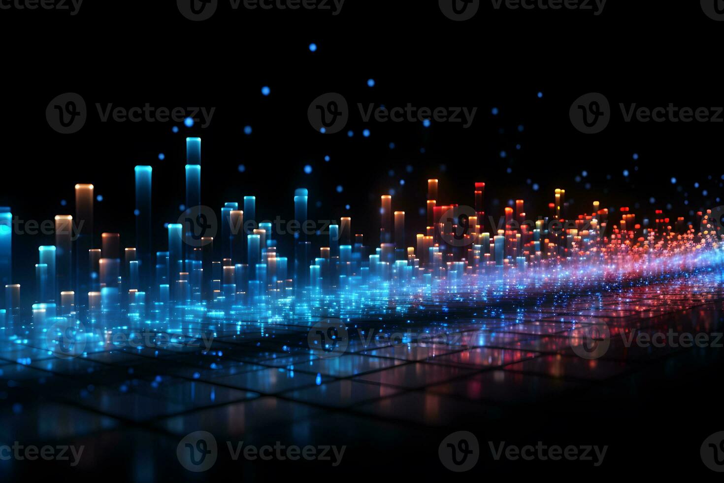 technology light line graphics Generative AI photo