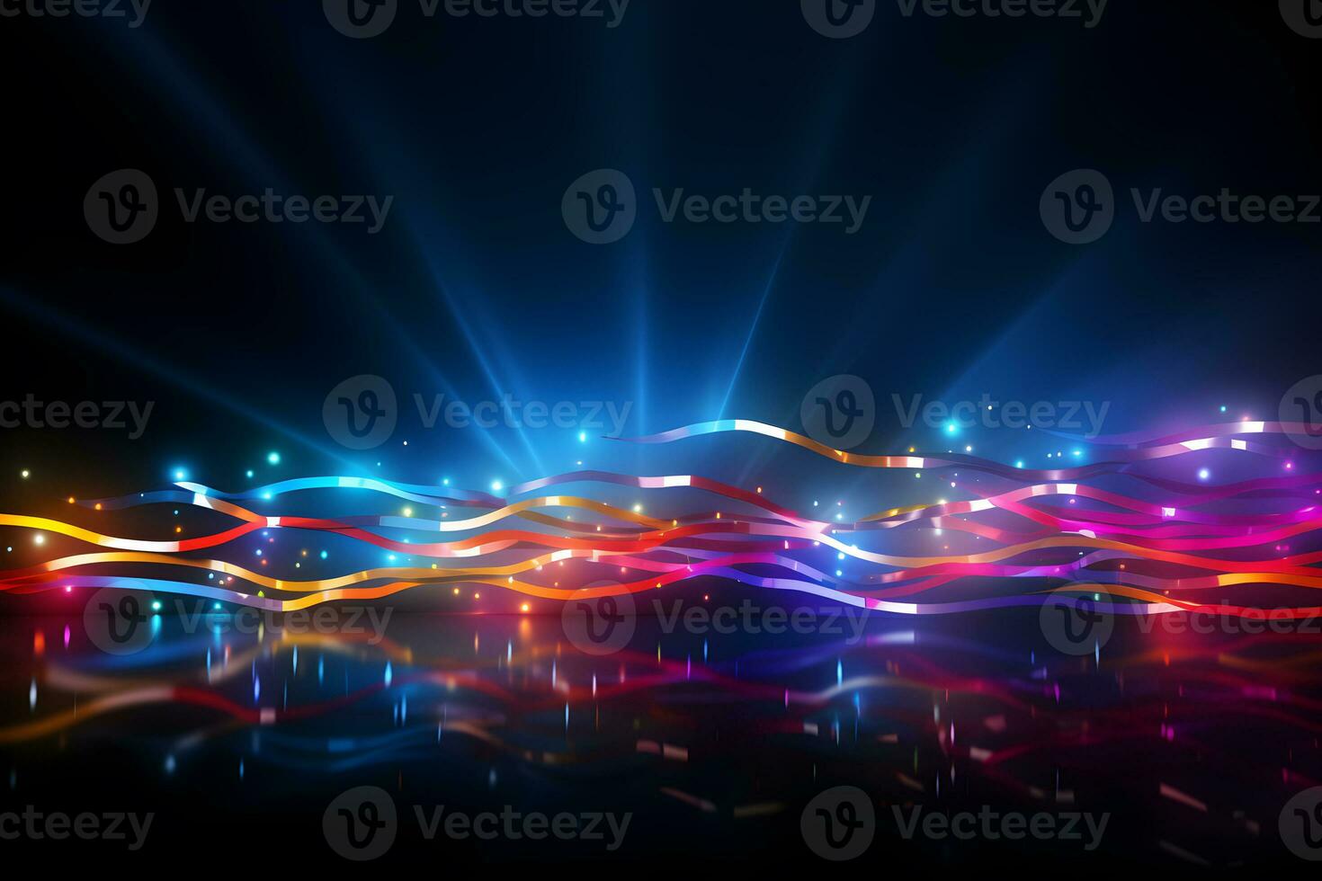 technology light line graphics Generative AI photo