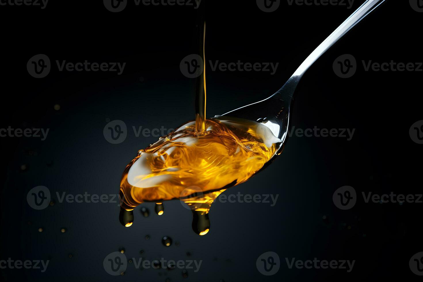 drop of yellow vegetable oil  Generative AI photo