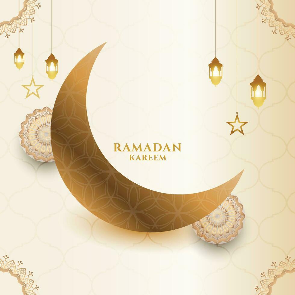 Style ramadan kareem religious festival background design vector