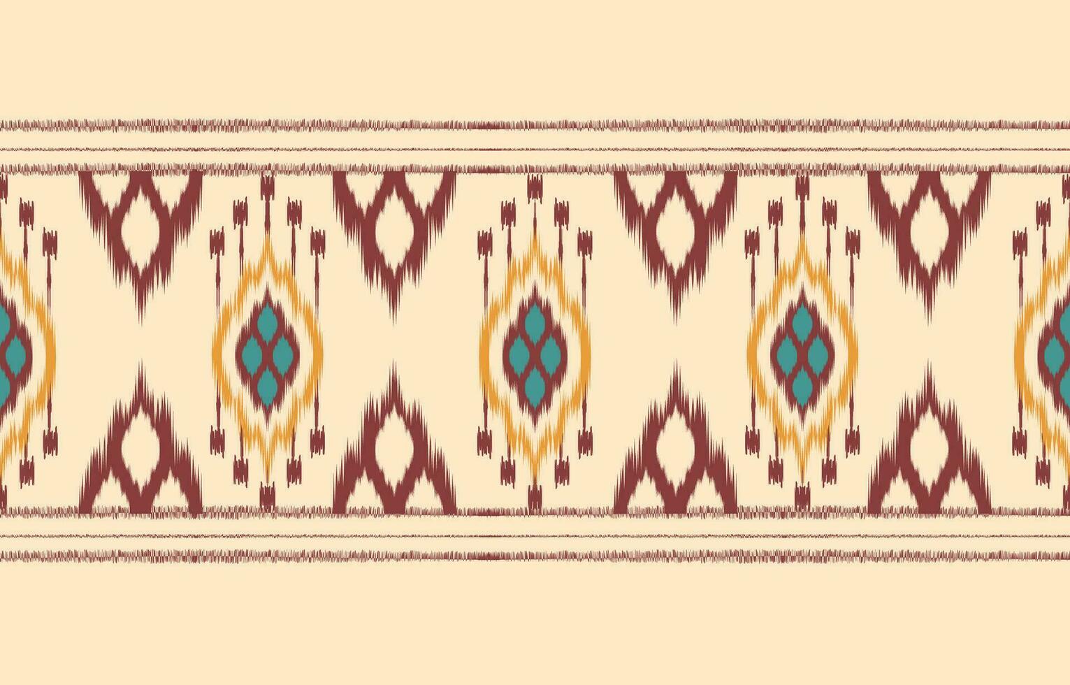 Ethnic abstract ikat art. Aztec ornament print. geometric ethnic pattern seamless  color oriental.  Design for background ,curtain, carpet, wallpaper, clothing, wrapping, Batik, vector illustration.
