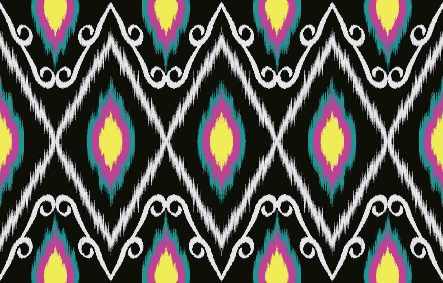 Ethnic abstract ikat art. Aztec ornament print. geometric ethnic pattern seamless  color oriental.  Design for background ,curtain, carpet, wallpaper, clothing, wrapping, Batik, vector illustration.