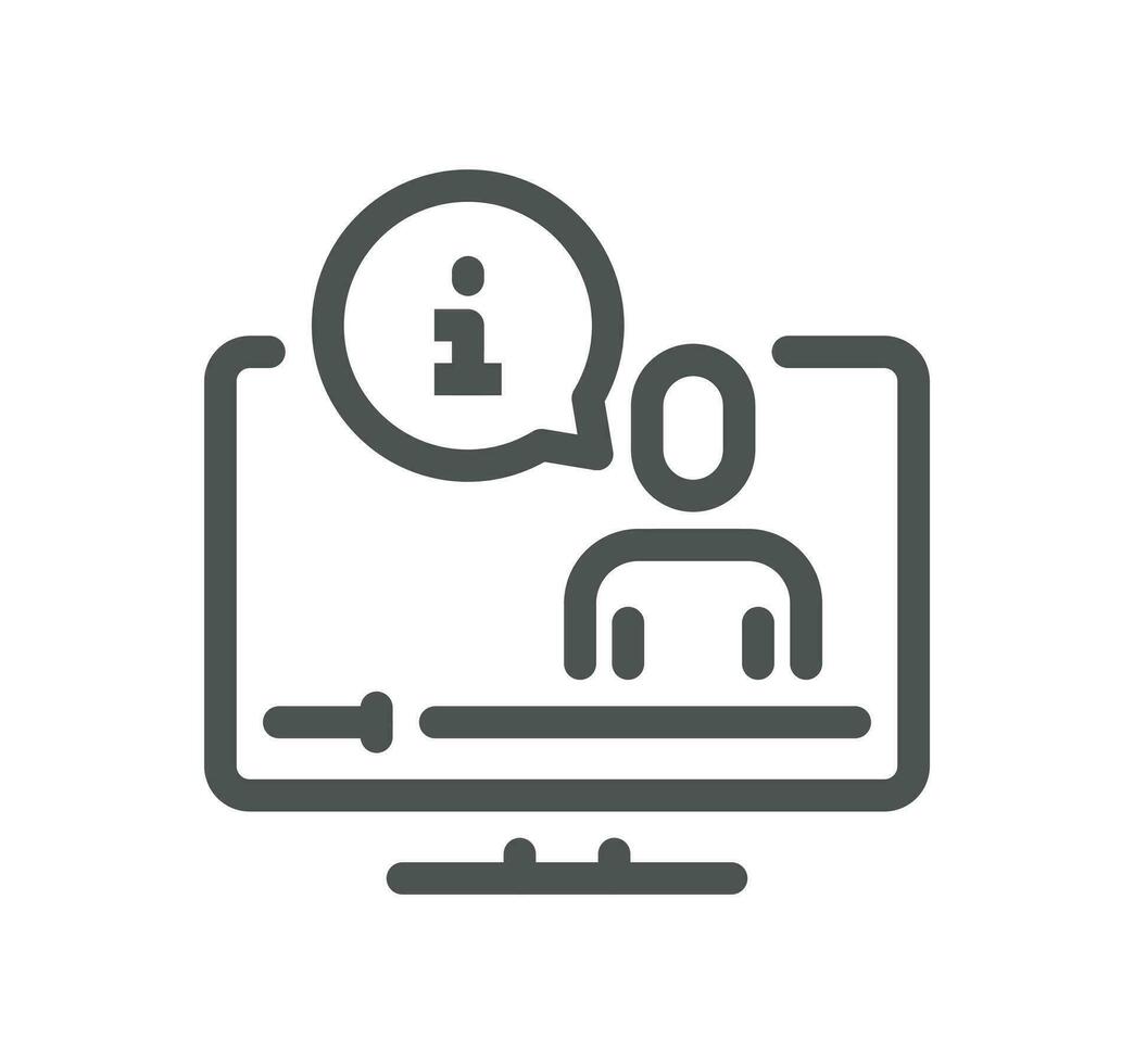 Reception related icon outline and linear vector. vector