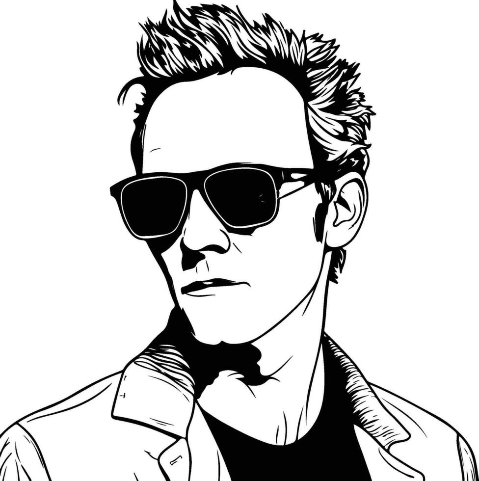 Scott Weiland illustration vector