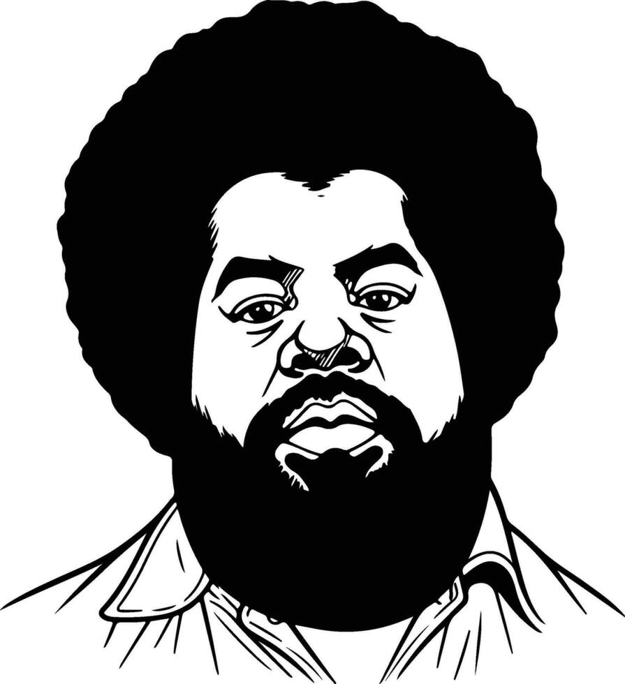 Barry White illustration vector