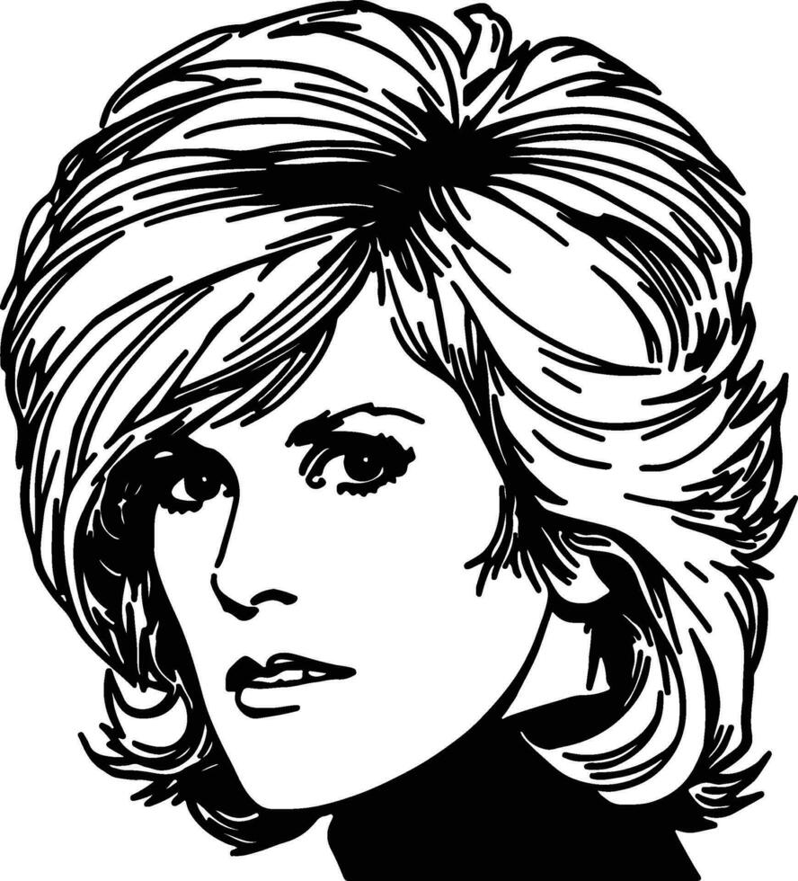 Dusty Springfield illustration vector