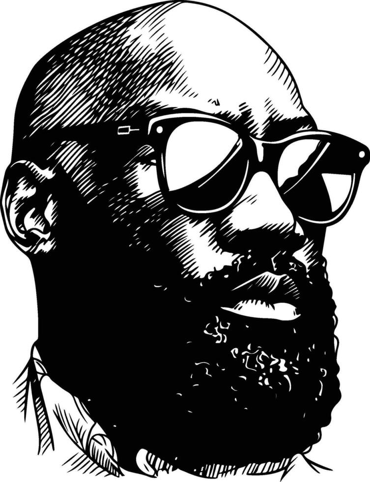 Isaac Hayes illustration vector