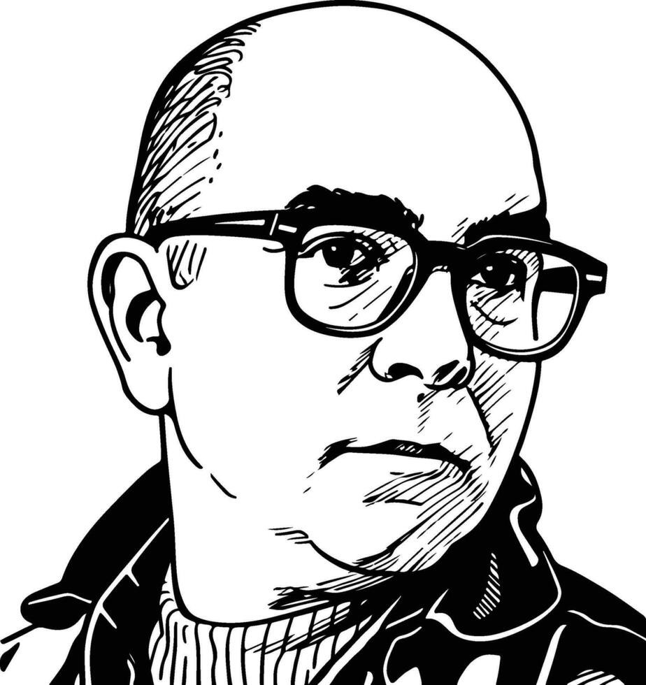 bernie taupin ilustración vector