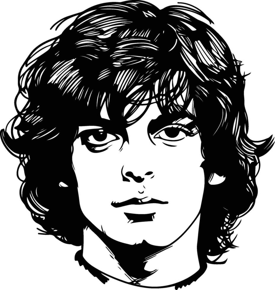 syd barrett, rosado Floyd ilustración vector