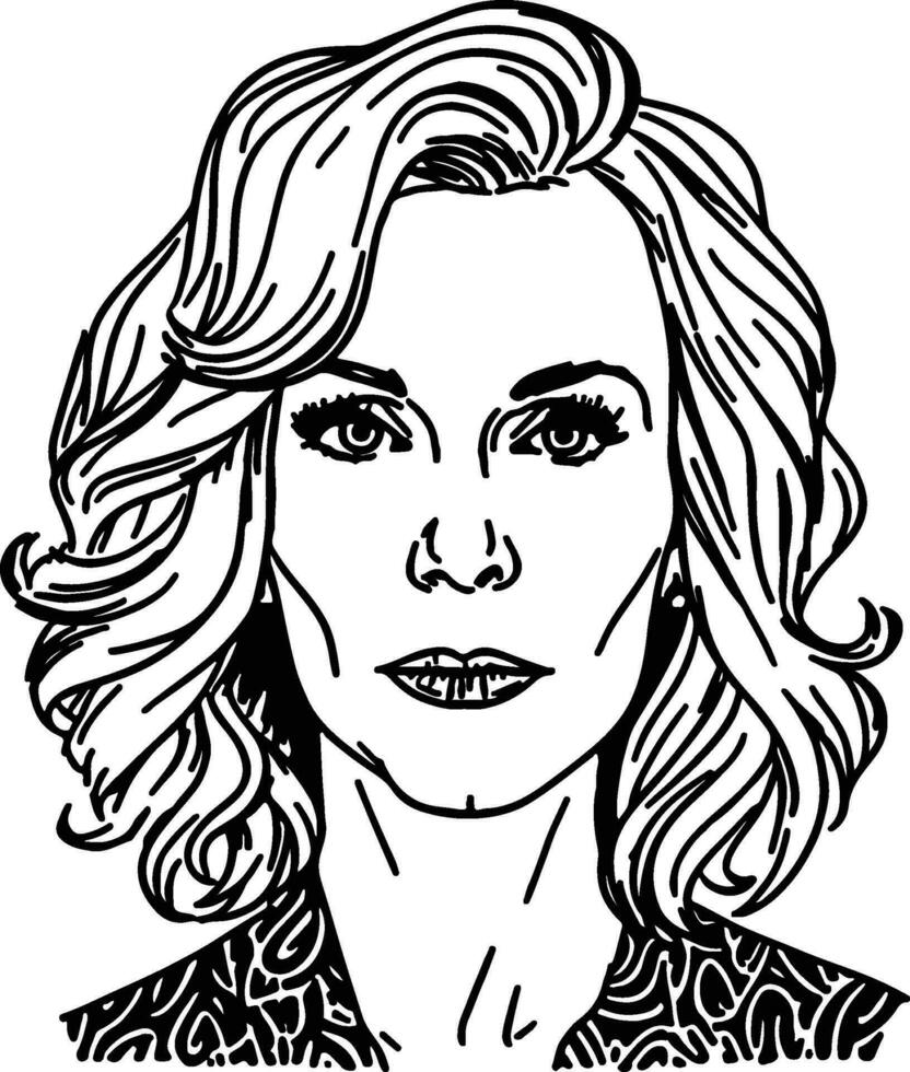 Toni Collette illustration vector