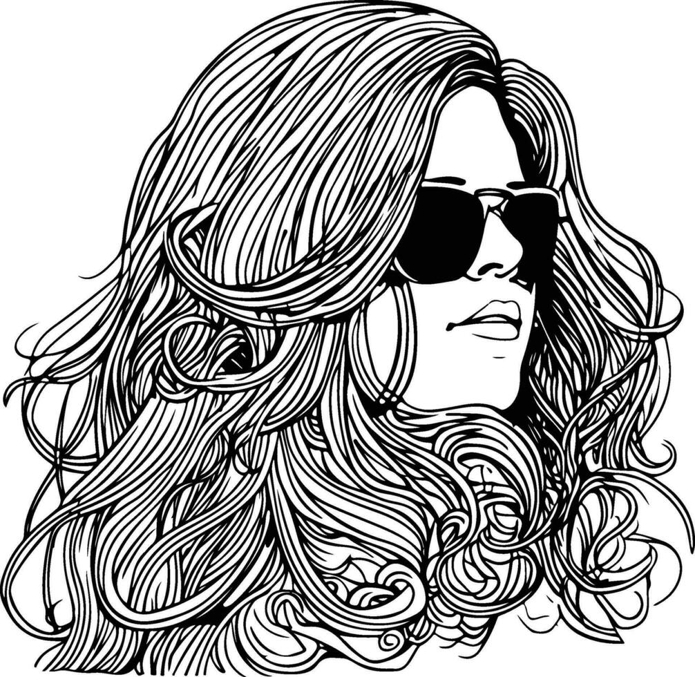 Janis joplin ilustración vector