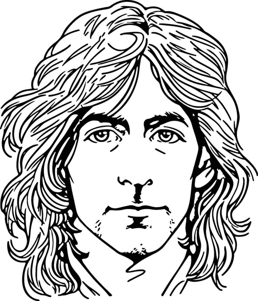 John Paul Young illustration vector