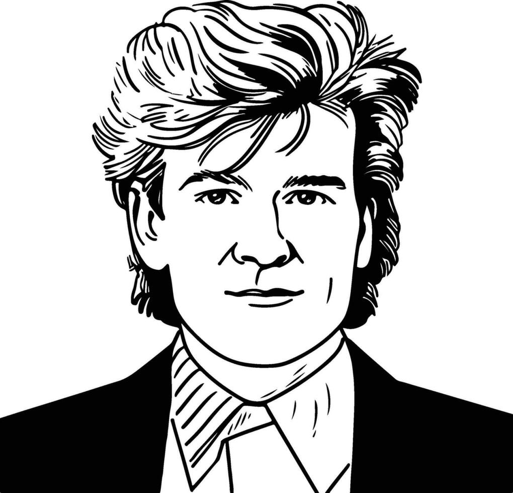 Tim Finn, Split Enz, Crowded House illustration vector