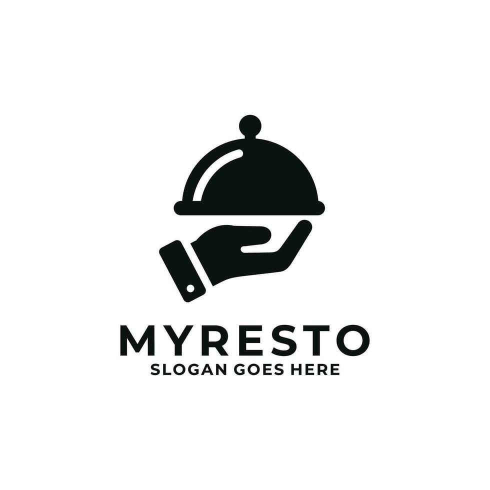 Ilustración de vector de diseño de logotipo de restaurante