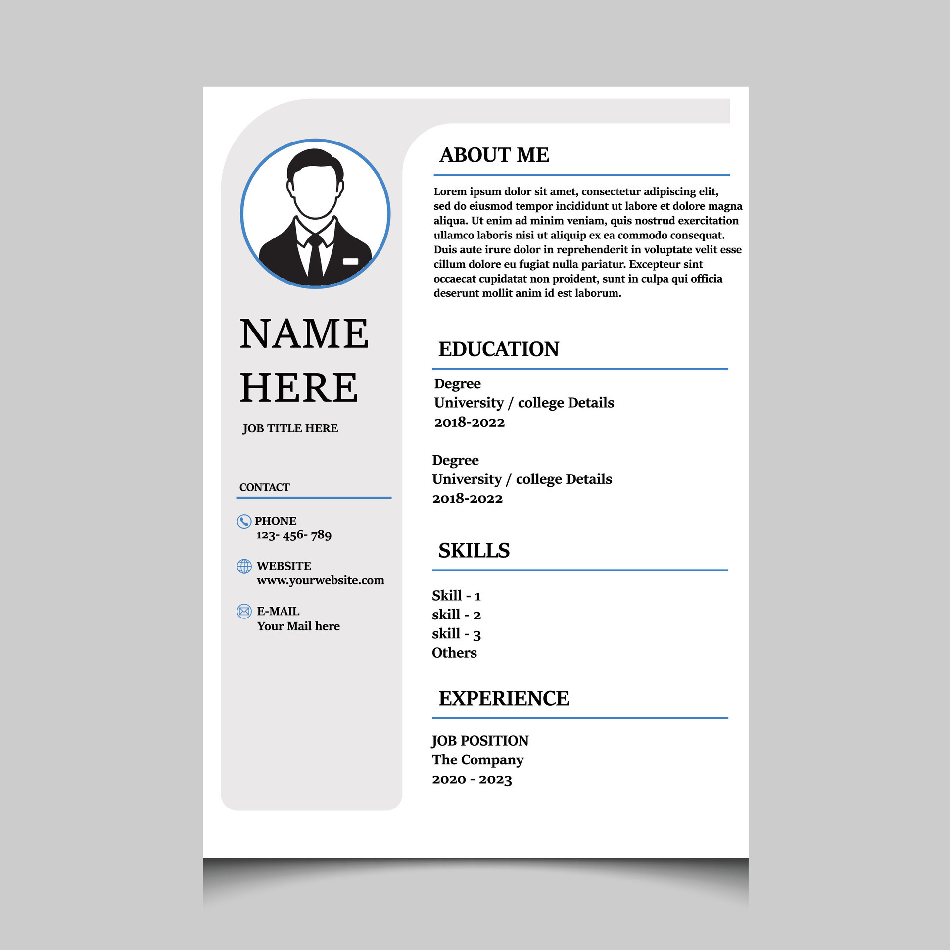 Infographic CV template Classy employment interview minimalist sample Infographic CV template Classy employment interview minimalist sample