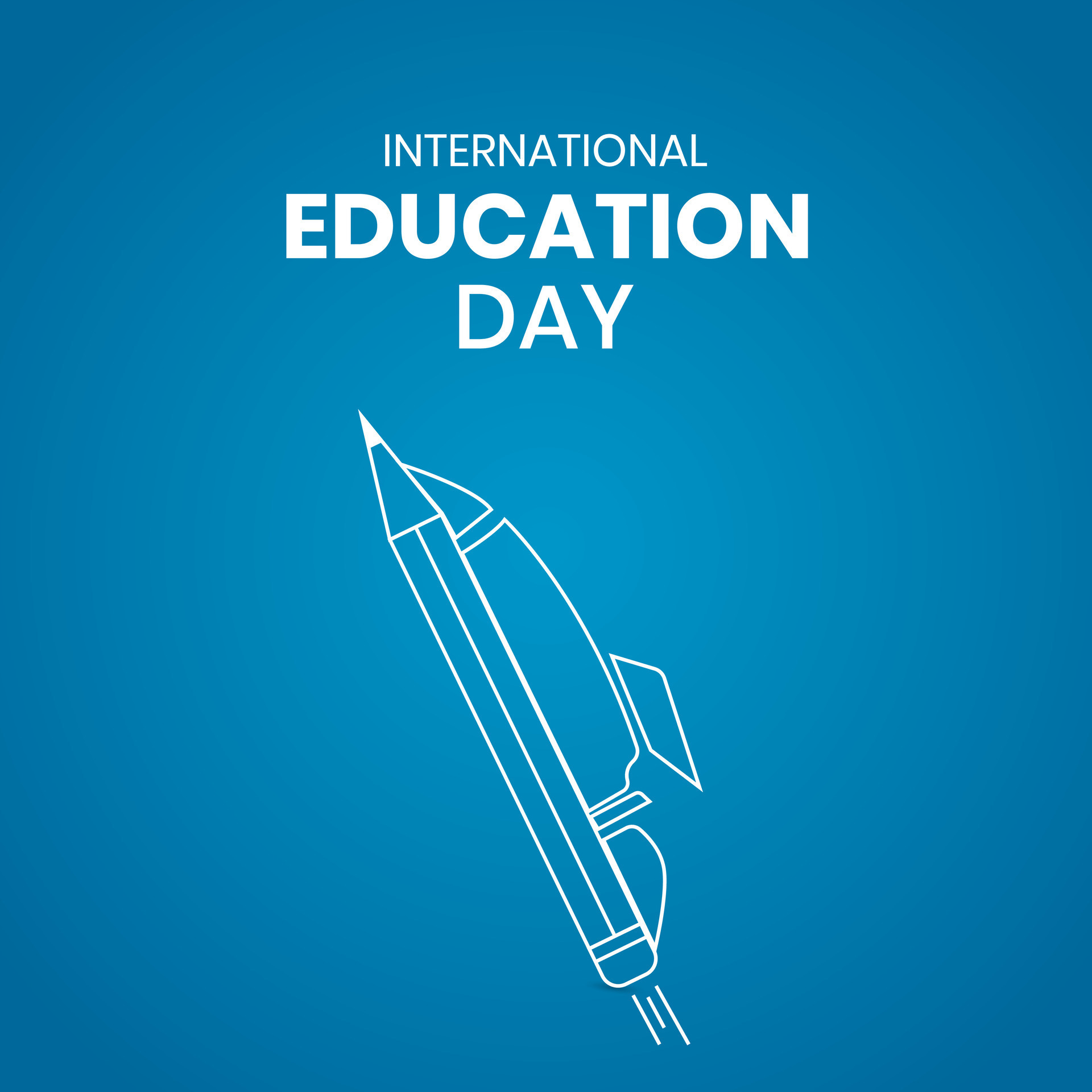International Education Day. Creative Education day design for banner, poster, social media post