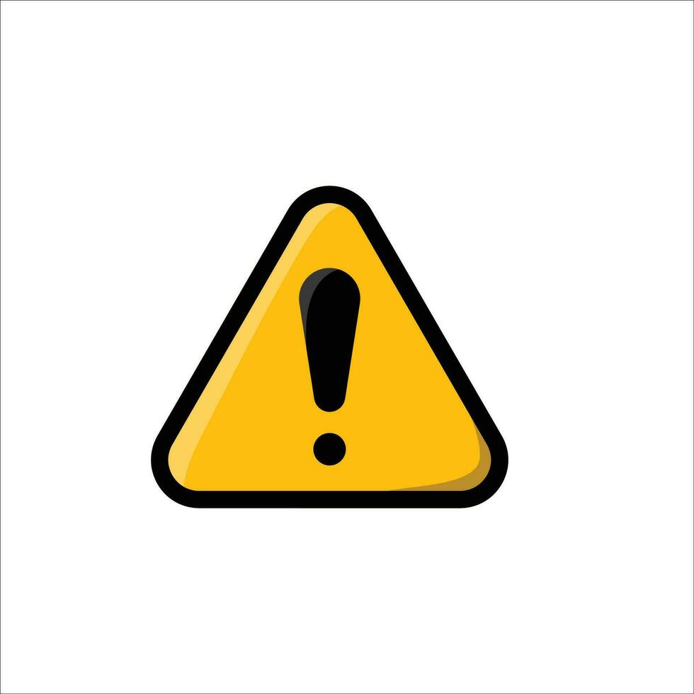 Warning icon vector