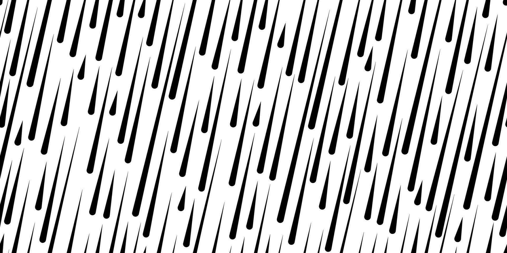 black white rain seamless pattern vector