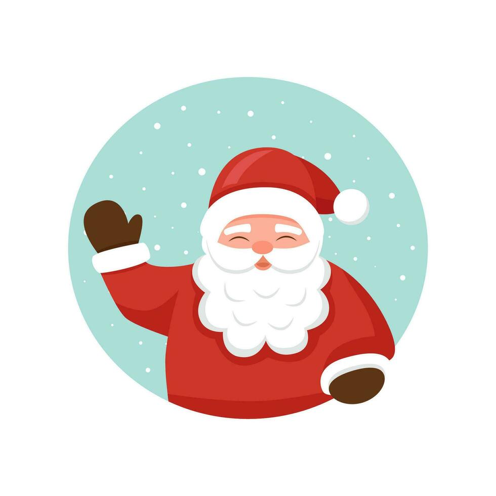 Santa Claus portrait vector