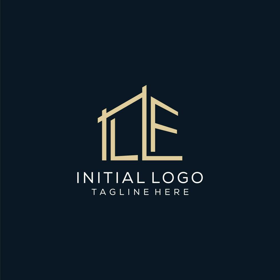 inicial si logo, limpiar y moderno arquitectónico y construcción logo diseño vector